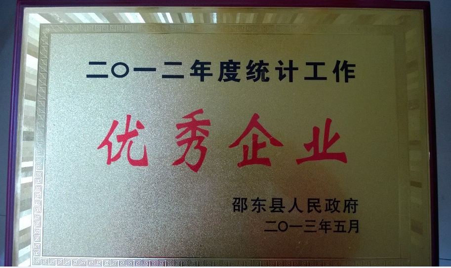 統(tǒng)計(jì)工作優(yōu)秀企業(yè)